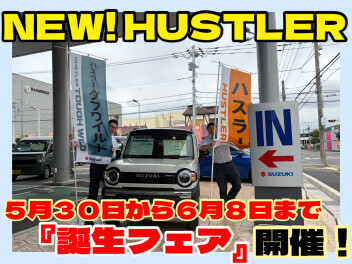 NEW！ハスラー・タフワイルド登場！【誕生フェア開催します】